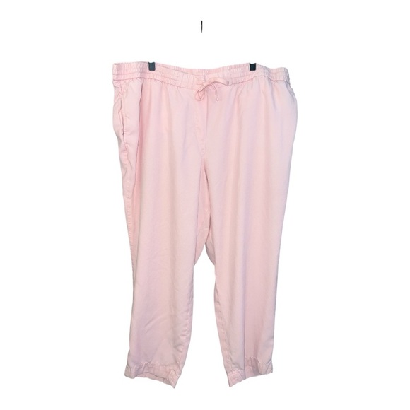 Talbots Pink Easy Drawstring Pant Old Money Preppy Size 3x Petite RD1 - Picture 2 of 5